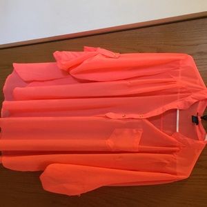 2x Plus size rue 21 sheer dress shirt.